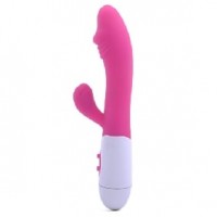 Penis G-Spot Vibrator, Dual Motors, Silicone,10 Function